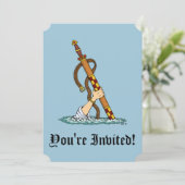 Excalibur Einladung (Stehend Vorderseite)