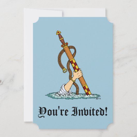 Excalibur Einladung (Vorderseite)