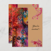 EXCALIBUR, hell rosa Einladung (Vorne/Hinten)