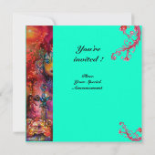 EXCALIBUR, hell rot, blau Einladung (Rückseite)