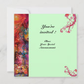 EXCALIBUR, hell rot, blau Einladung (Rückseite)