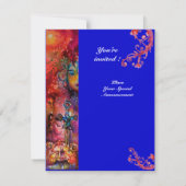 EXCALIBUR, hell rot, blau Einladung (Rückseite)