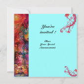 EXCALIBUR, hell rot, blau Einladung (Rückseite)