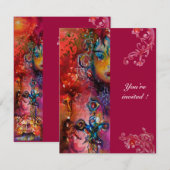 EXCALIBUR, hell rot Einladung (Vorne/Hinten)