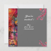 EXCALIBUR, hell rot, grau Einladung (Rückseite)