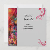 EXCALIBUR, hell rot, grau Einladung (Rückseite)