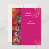 EXCALIBUR, hell rot, lila Einladung (Rückseite)