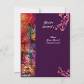 EXCALIBUR, hell rot, lila Einladung (Rückseite)