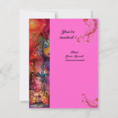 EXCALIBUR, hell rot, rosa Einladung (Rückseite)