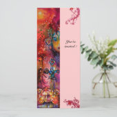 EXCALIBUR, hell rot, rosa Einladung (Stehend Vorderseite)