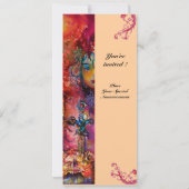 EXCALIBUR, hell rot, rosa Einladung (Rückseite)