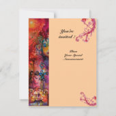 EXCALIBUR, hell rot, rosa Einladung (Rückseite)