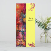 EXCALIBUR, hell rot, rosa gelb Einladung (Stehend Vorderseite)