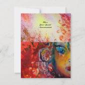 EXCALIBUR, hell rot, rosa lila Einladung (Rückseite)