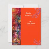 EXCALIBUR, hell rot, rosa orange Einladung (Rückseite)