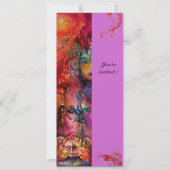 EXCALIBUR, hell rot, rosa violett Einladung (Vorderseite)