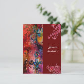 EXCALIBUR, hell rot, schwarz Einladung (Stehend Vorderseite)