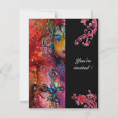 EXCALIBUR, hell rot, schwarz Einladung (Vorderseite)