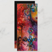 EXCALIBUR, hell rot, schwarz Einladung (Vorne/Hinten)