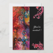 EXCALIBUR, hell rot, schwarz Einladung (Vorderseite)