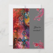 EXCALIBUR, hellrot grau Einladung (Vorderseite)