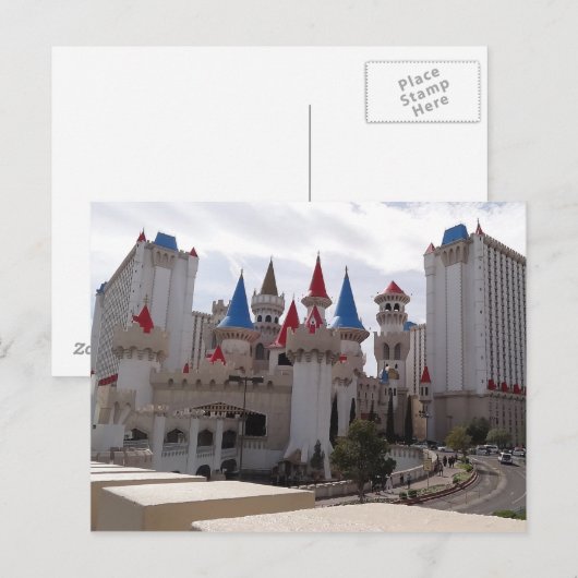 Excalibur Hotel #1 Postkarte (Vorne/Hinten)