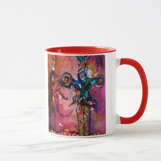 EXCALIBUR K SCHREIBEN / FANTASY MONOGRAMM TASSE (Rechts)