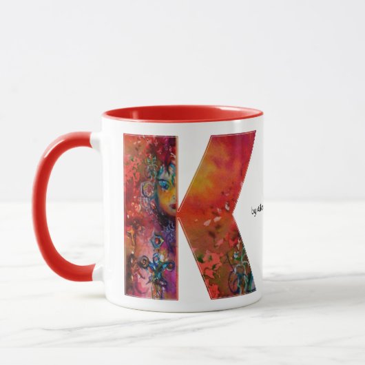 EXCALIBUR K SCHREIBEN / FANTASY MONOGRAMM TASSE (Links)