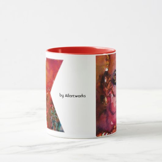 EXCALIBUR K SCHREIBEN / FANTASY MONOGRAMM TASSE (Zentrum)
