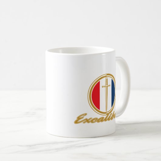Excalibur Kaffee-Tasse Kaffeetasse (VorderseiteRechts)