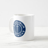 Excalibur klassische Logo-Kaffee-Tasse Kaffeetasse (Vorderseite Links)