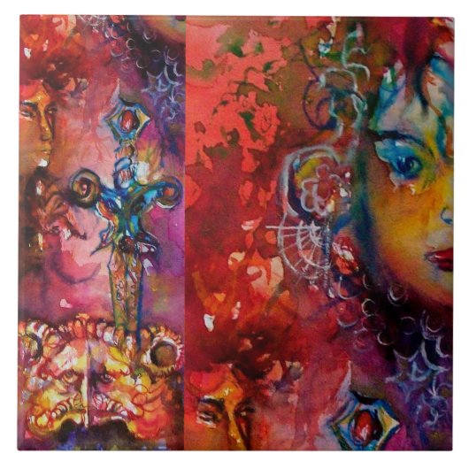 EXCALIBUR, KÖNIGIN DER MAGISCHEN SCHWERPFAKTIN, ro Fliese (Vorderseite)