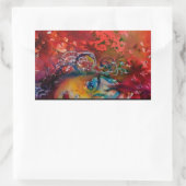 EXCALIBUR Lady of the Lake, Red Fantasy Rechteckiger Aufkleber (Tasche)