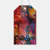 EXCALIBUR, Lila rotes Pergament Geschenkanhänger (Rückseite)