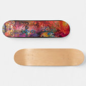 EXCALIBUR Magic Sword Arthurian Legends Red Skateboard (Horizontal)