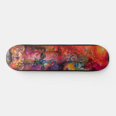 EXCALIBUR Magic Sword Arthurian Legends Red Skateboard (Horizontal)