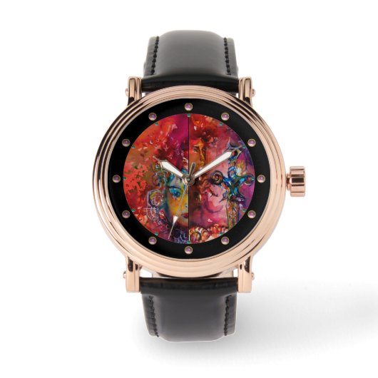 EXCALIBUR ,Magıc Sword Lila Blue Fantasy Armbanduhr (Vorderseite)