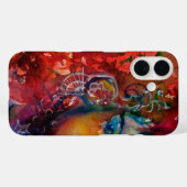 EXCALIBUR / MAGIC SWORT Fuchsia Red Black Fantasy Case-Mate iPhone Hülle (Rückseite (Horizontal))