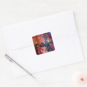 EXCALIBUR Magisches Schwert Arthurische Legenden W Quadratischer Aufkleber (Umschlag)