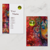 EXCALIBUR MONOGRAMM Metallische Muschel Visitenkarte (Vorne/Hinten)