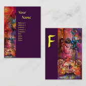 EXCALIBUR-Monogramm Visitenkarte (Vorne/Hinten)