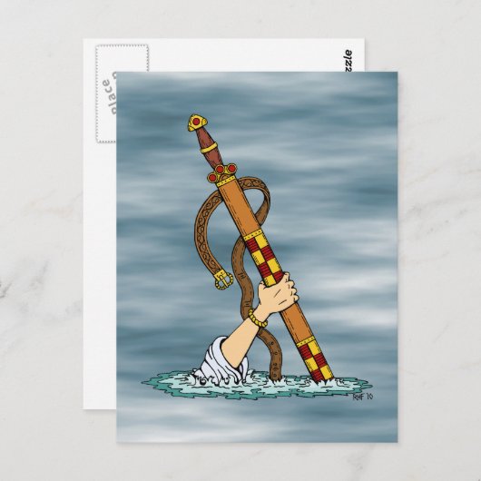 Excalibur Postkarte (Vorne/Hinten)