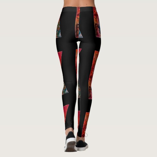 EXCALIBUR,QUEEN DER MAGIC SWORD Fantasy Monogram Leggings (Rückseite)