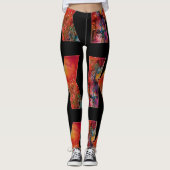 EXCALIBUR,QUEEN DER MAGIC SWORD Fantasy Monogram Leggings (Vorderseite)
