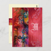 EXCALIBUR QUEEN DER MAGIC SWORD Fantasy Monogram Postkarte (Vorne/Hinten)