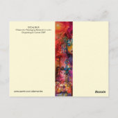 EXCALIBUR QUEEN DER MAGIC SWORD Fantasy Monogram Postkarte (Rückseite)