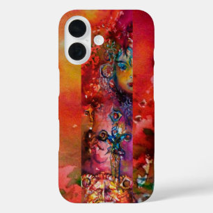 EXCALIBUR /QUEEN DER MAGIC SWORT Rot-Gelbe Fantasi iPhone 16 Hülle