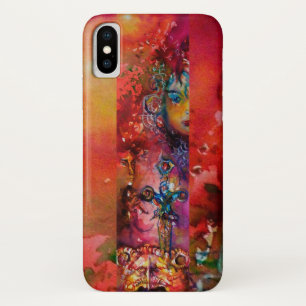 EXCALIBUR /QUEEN DER MAGIC SWORT Rot-Gelbe Fantasi iPhone X Hülle