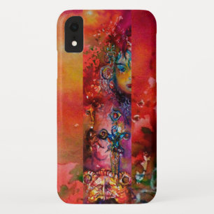 EXCALIBUR /QUEEN DER MAGIC SWORT Rot-Gelbe Fantasi iPhone XR Hülle