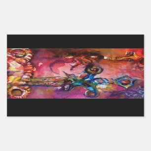 EXCALIBUR RECHTECKIGER AUFKLEBER